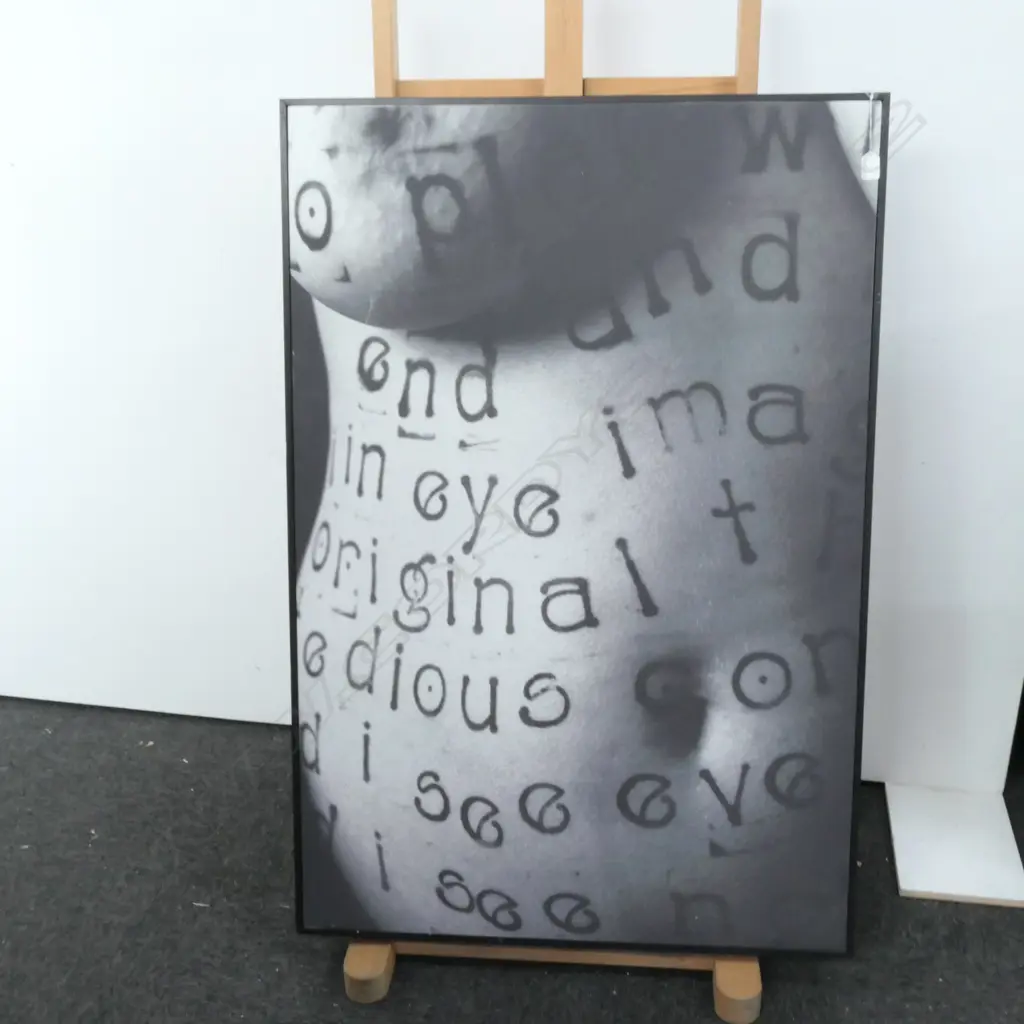  LARGE BLACK & WHITE PHOTO ON CANVAS Image 1++