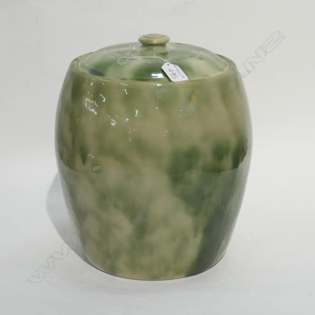 CERAMIC CROCK WITH GREEN WASH H. 300 MM Image 1++