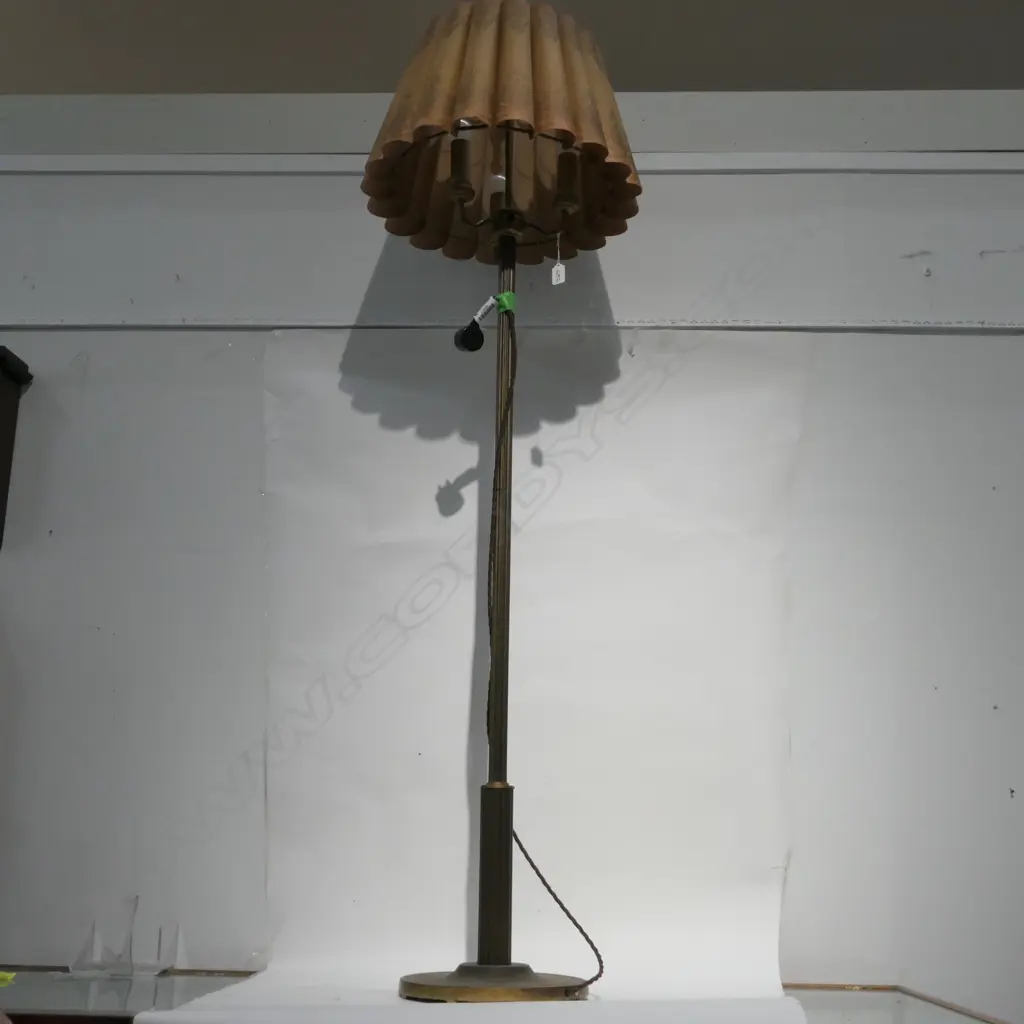 COLUMN STANDARD LAMP AND SHADE H. 1650 Image 1++