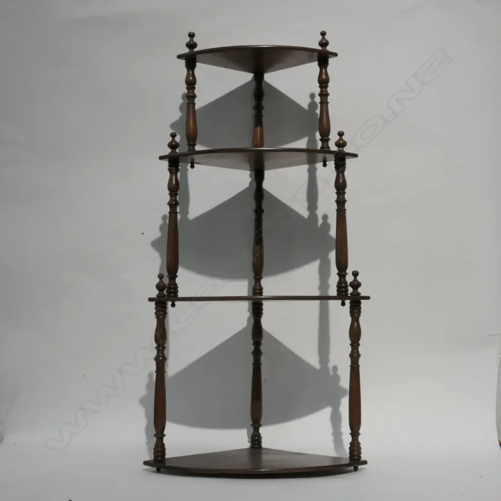 4 TIER CORNER WALL DISPLAY SHELF Image 1++