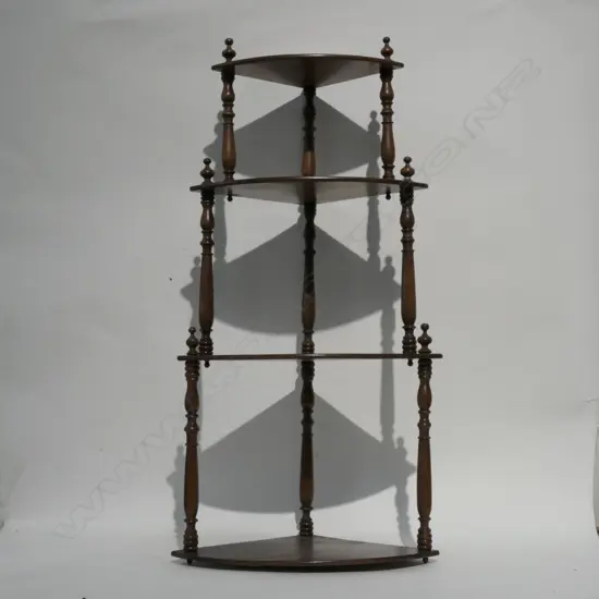 4 TIER CORNER WALL DISPLAY SHELF