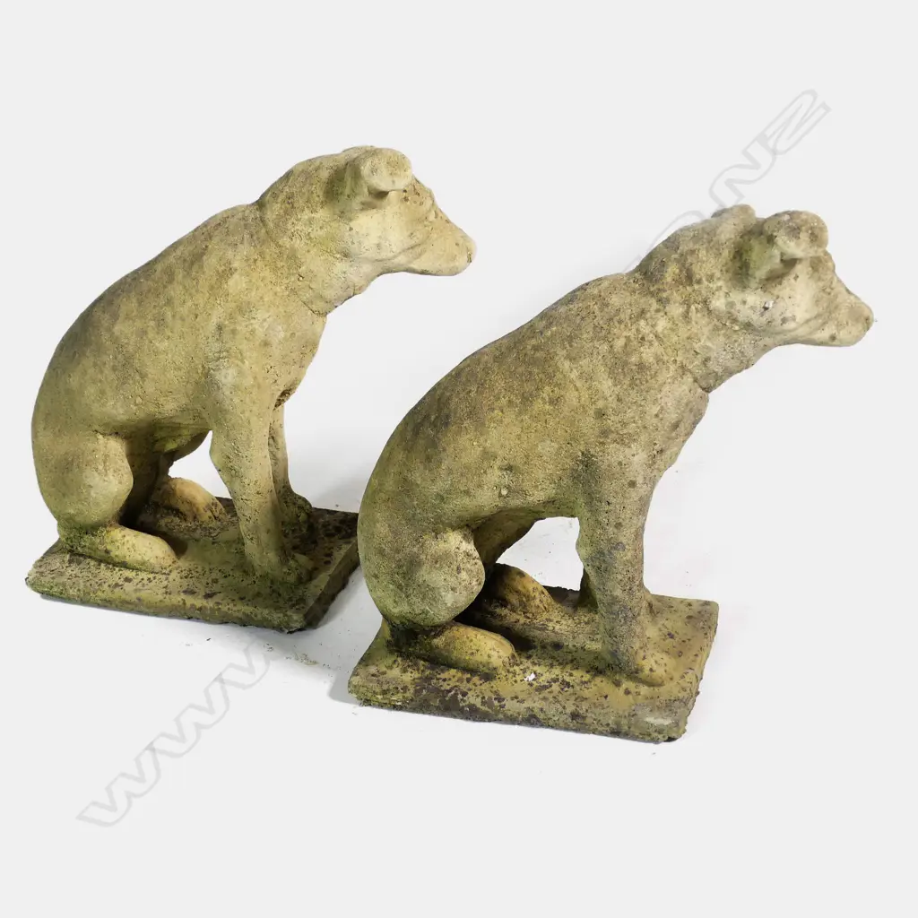 2 CLASSICAL CHURCH STONE JACK RUSSELLS Image 1++