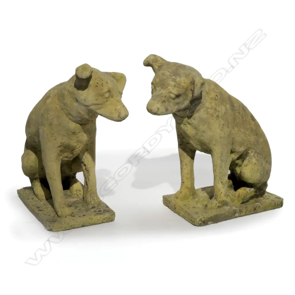 2 CLASSICAL CHURCH STONE JACK RUSSELLS Image 1++