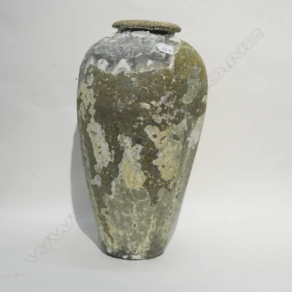 OVOID POTTERY VASE OCEAN FLOOR CRUST H.500MM Image 1++