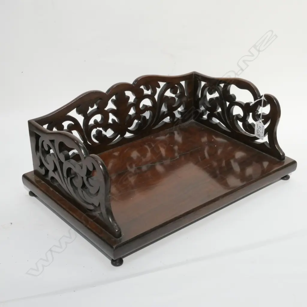 SMALL VICT ROSEWOOD BOOKSTAND  Image 1++