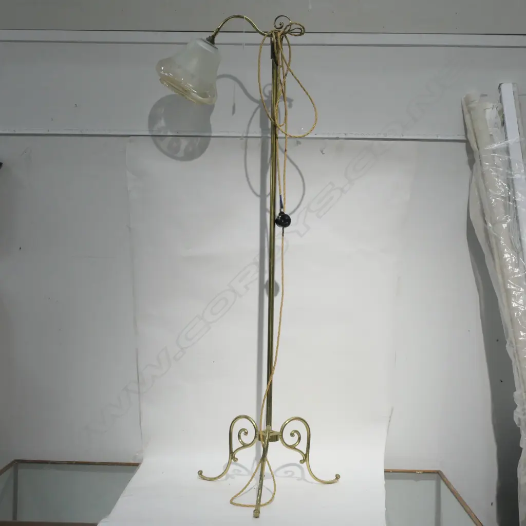 BRASS STANDARD LAMP H. 1520 Image 1++