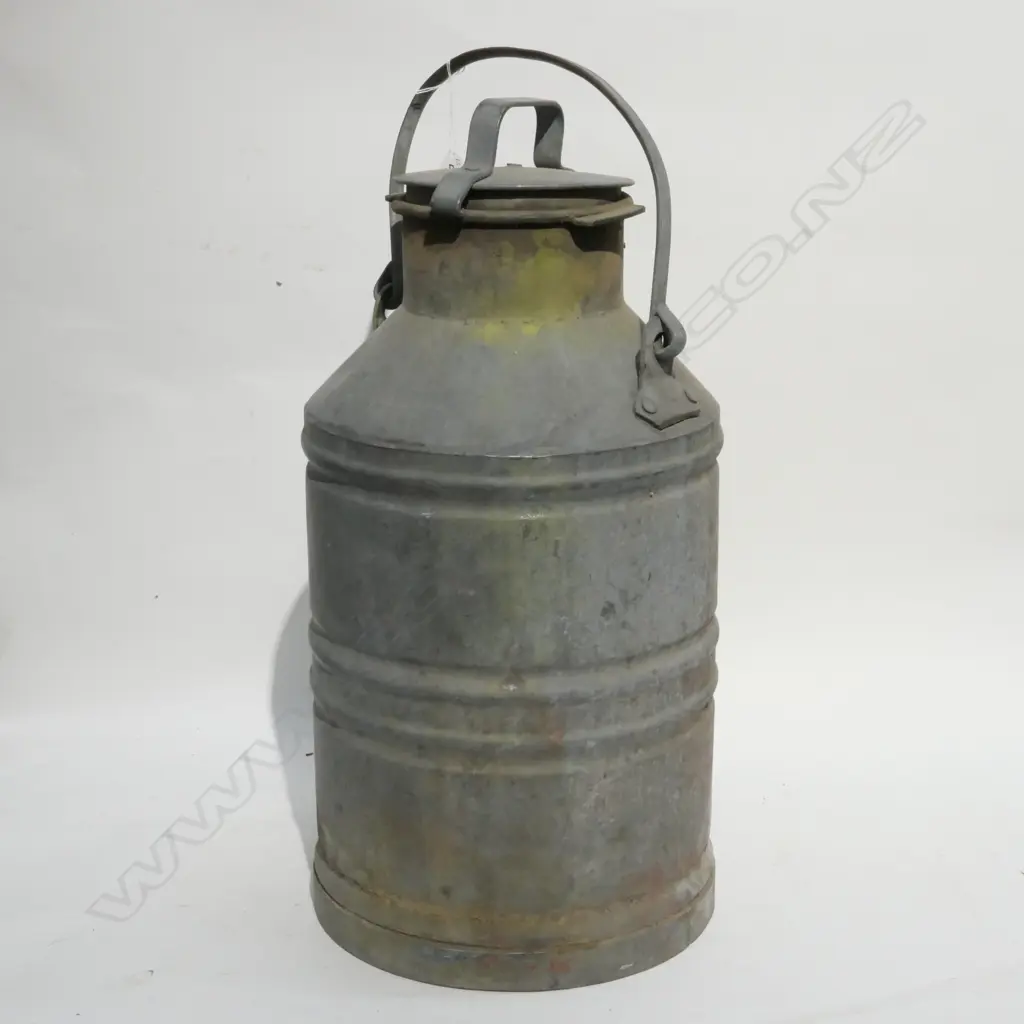 GALVANISED IRON MILK CAN H. 560 Image 1++