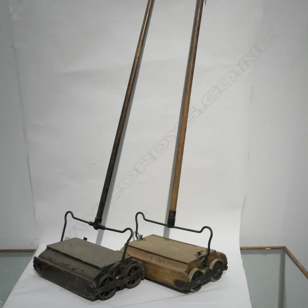 TWO VINTAGE CARPET SWEEPERS Image 1++