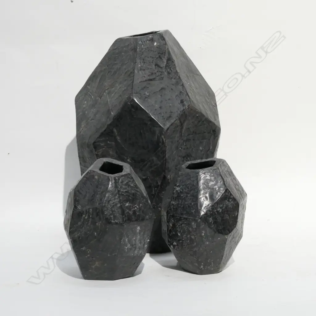 3 'KRYPTO' VASES BY LANE CRAWFORD RRP $3280 Image 1++