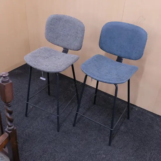 2 'REMBRANDT' CONTEMPORARY BAR STOOLS 