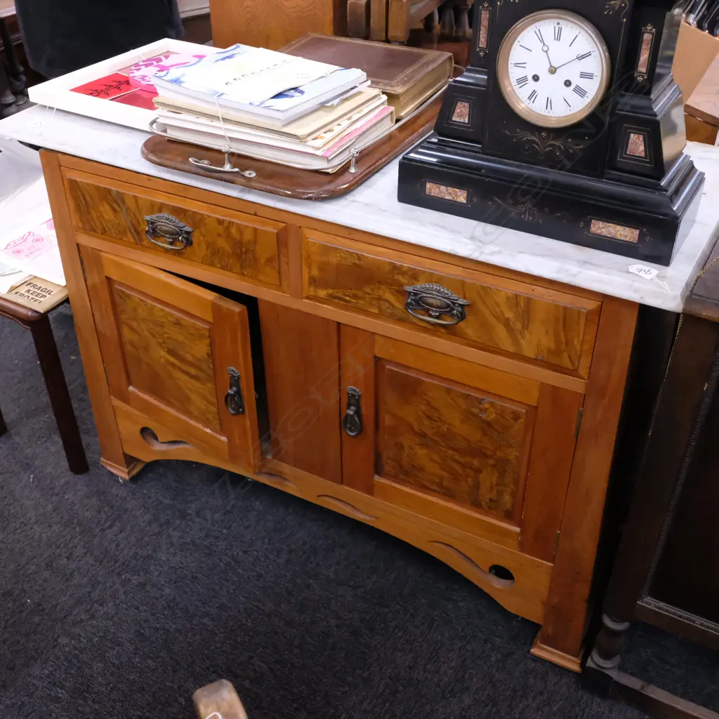 COLONIAL KAURI MARBLE TOPPED WASHSTAND L 1200 MM Image 1++