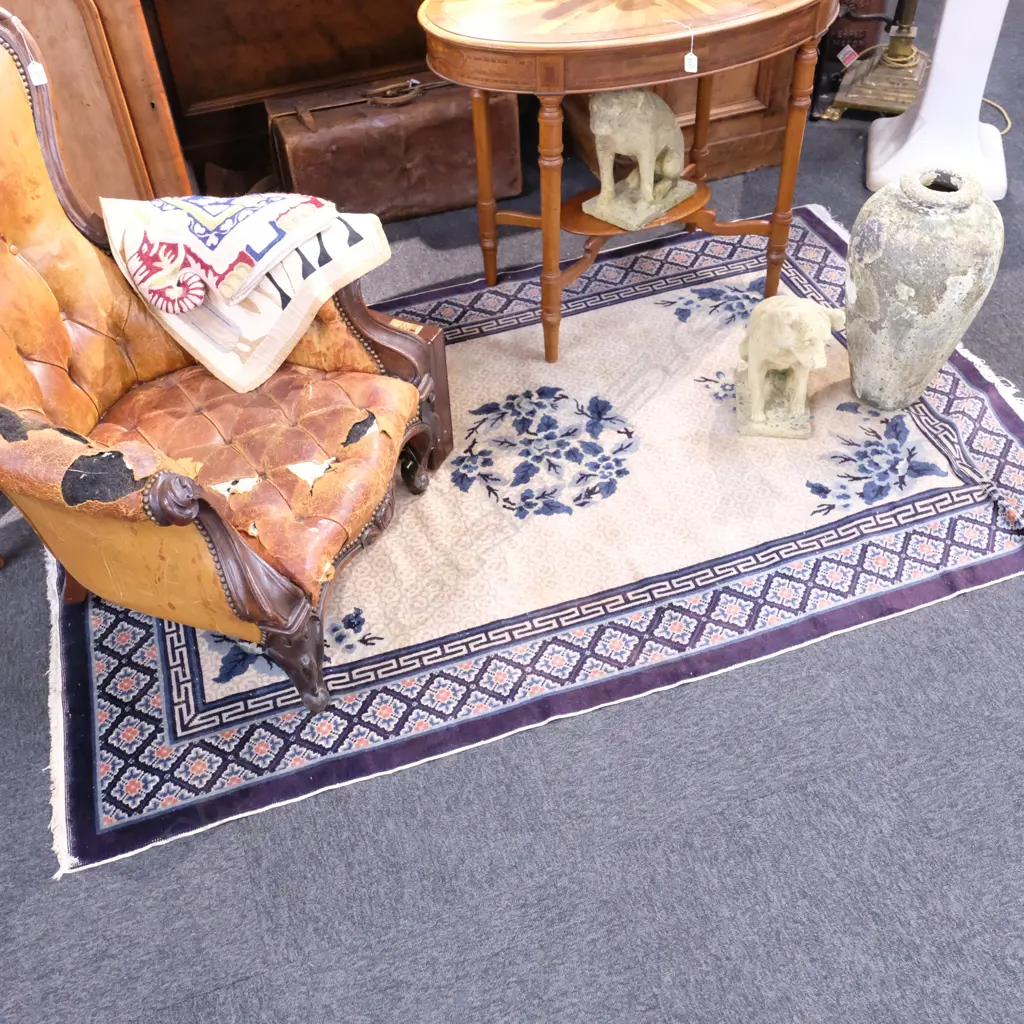 WORN CHINESE RUG 2060 X 1300 Image 1++