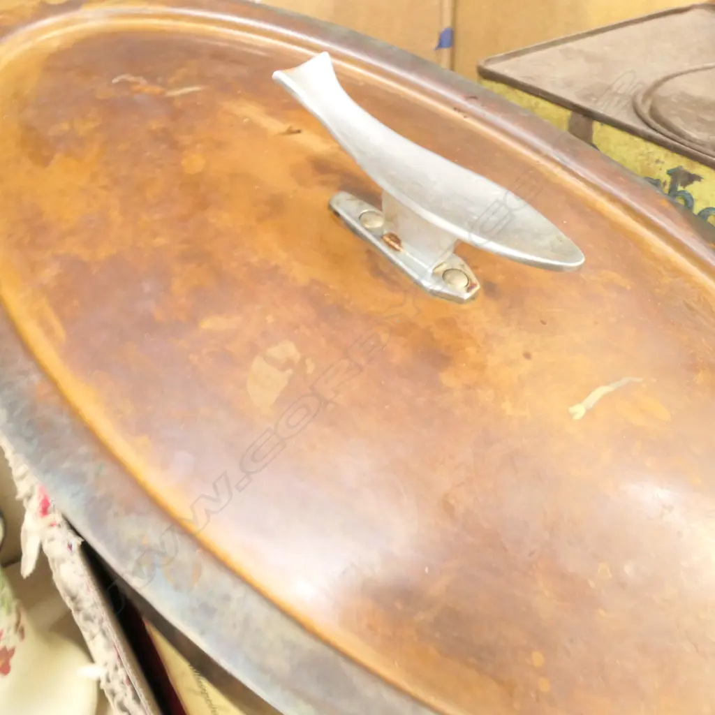 COPPER FISH PAN AND FONDUE FORKS Image 1++