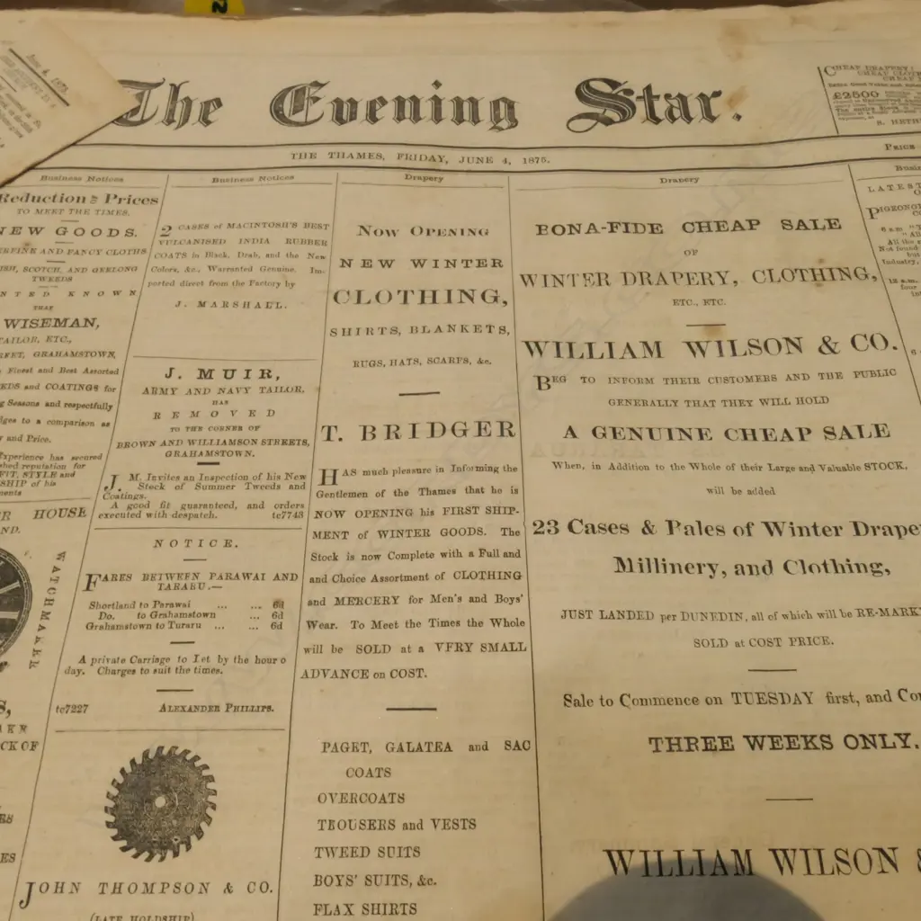 ASST 19TH C NEWSPAPERS 1875 ETC Image 1++