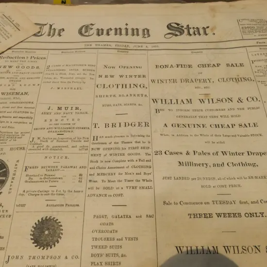 ASST 19TH C NEWSPAPERS 1875 ETC