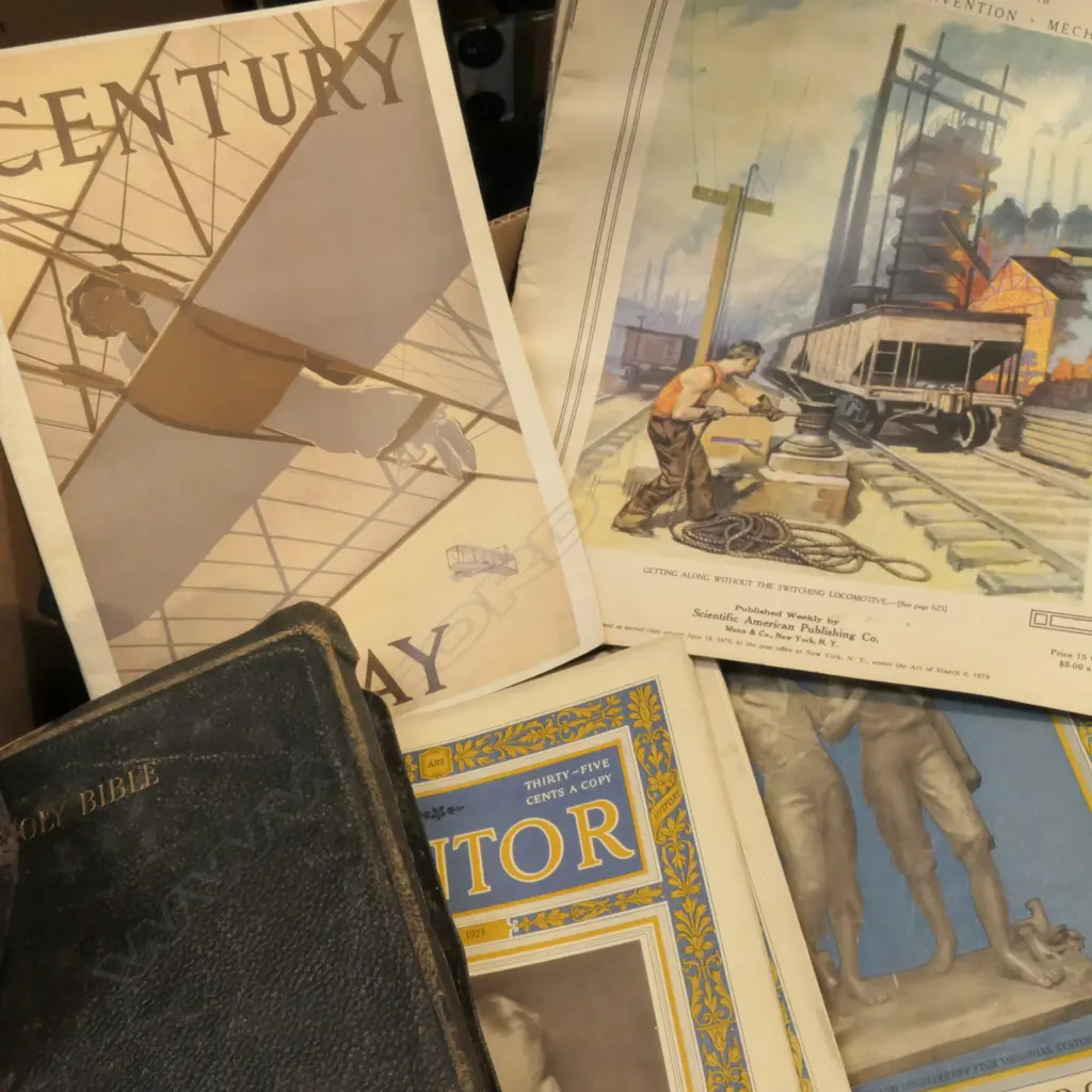 LOT ASST ANTIQUE BOOKS /MUSIC ETC Image 1++