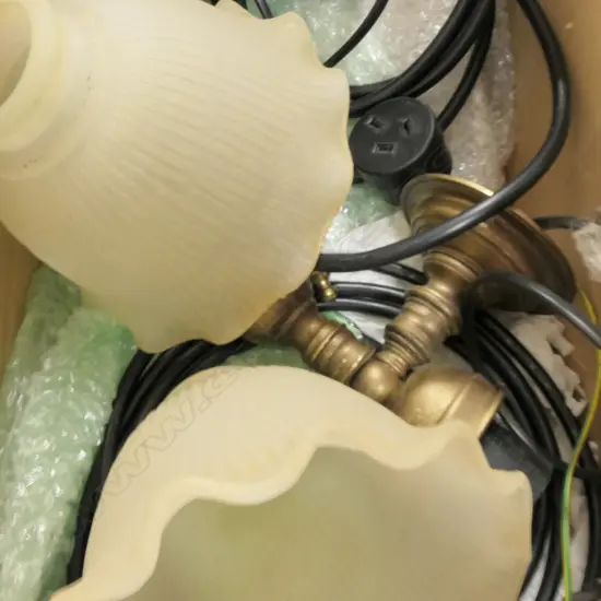 2 ANTIQUE STYLE LIGHT FITTINGS