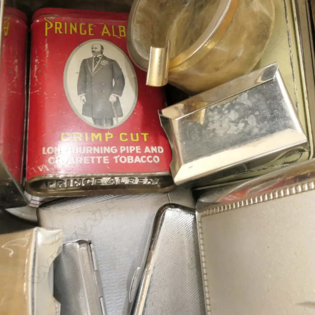 LOT ASST CIGARETTE TINS ETC Image 1++