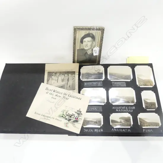 C1940/1950 PHOTO ALBUM WWII IMAGES JAPAN NZ ETC