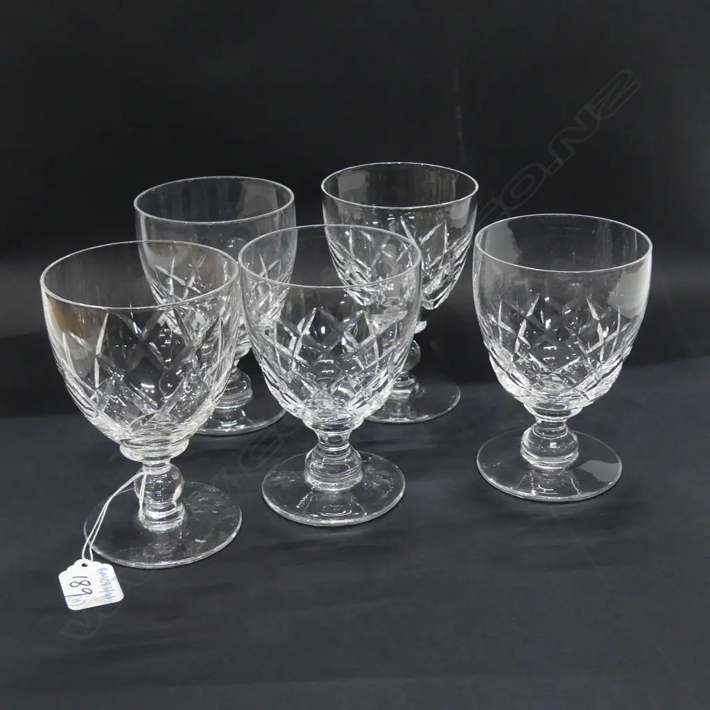 11 STUART WINE GOBLETS Image 1++