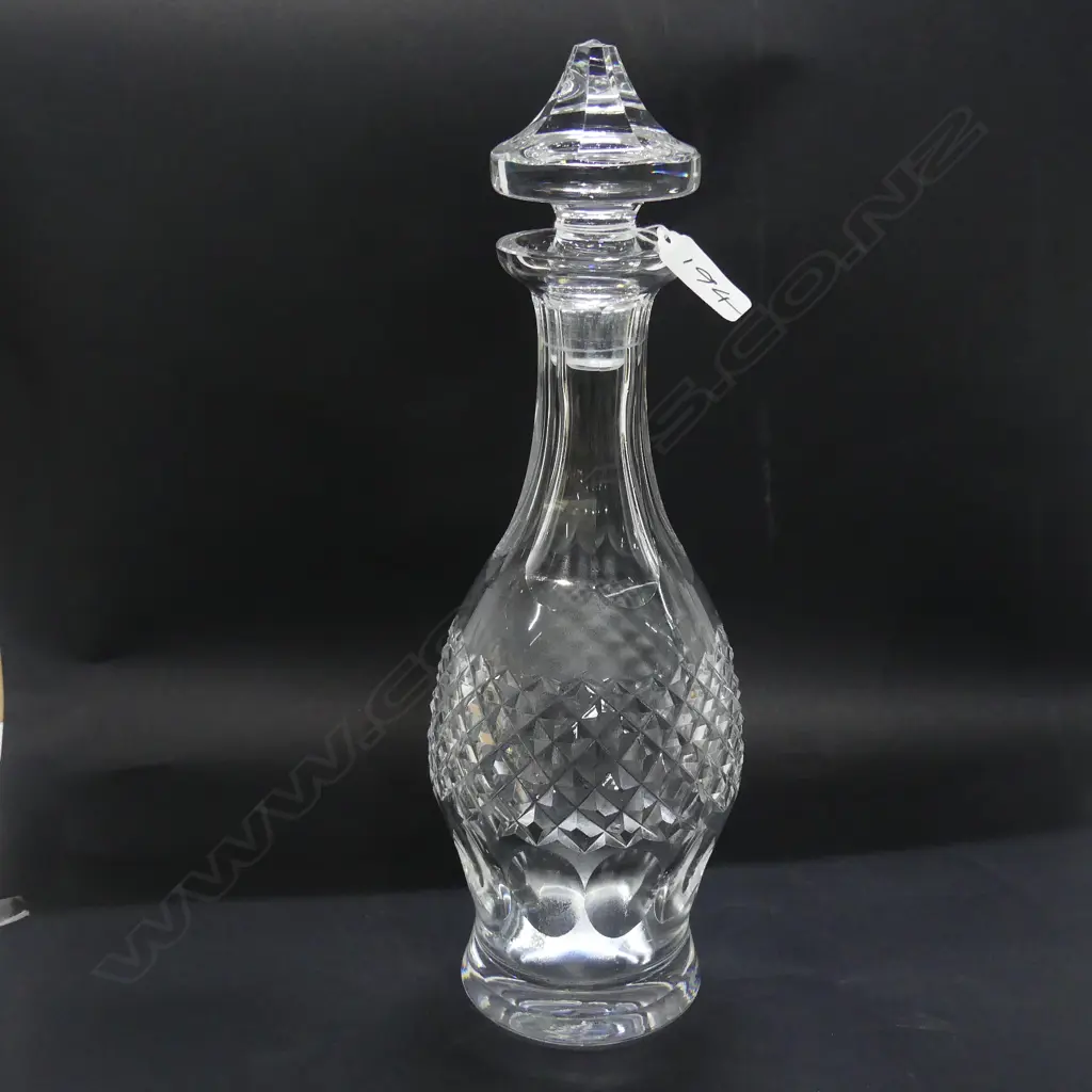 A GOOD WATERFORD CRYSTAL 'COLLEEN' PATTERN DECANTER H.340mm Image 1++