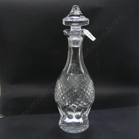 A GOOD WATERFORD CRYSTAL 'COLLEEN' PATTERN DECANTER H.340mm
