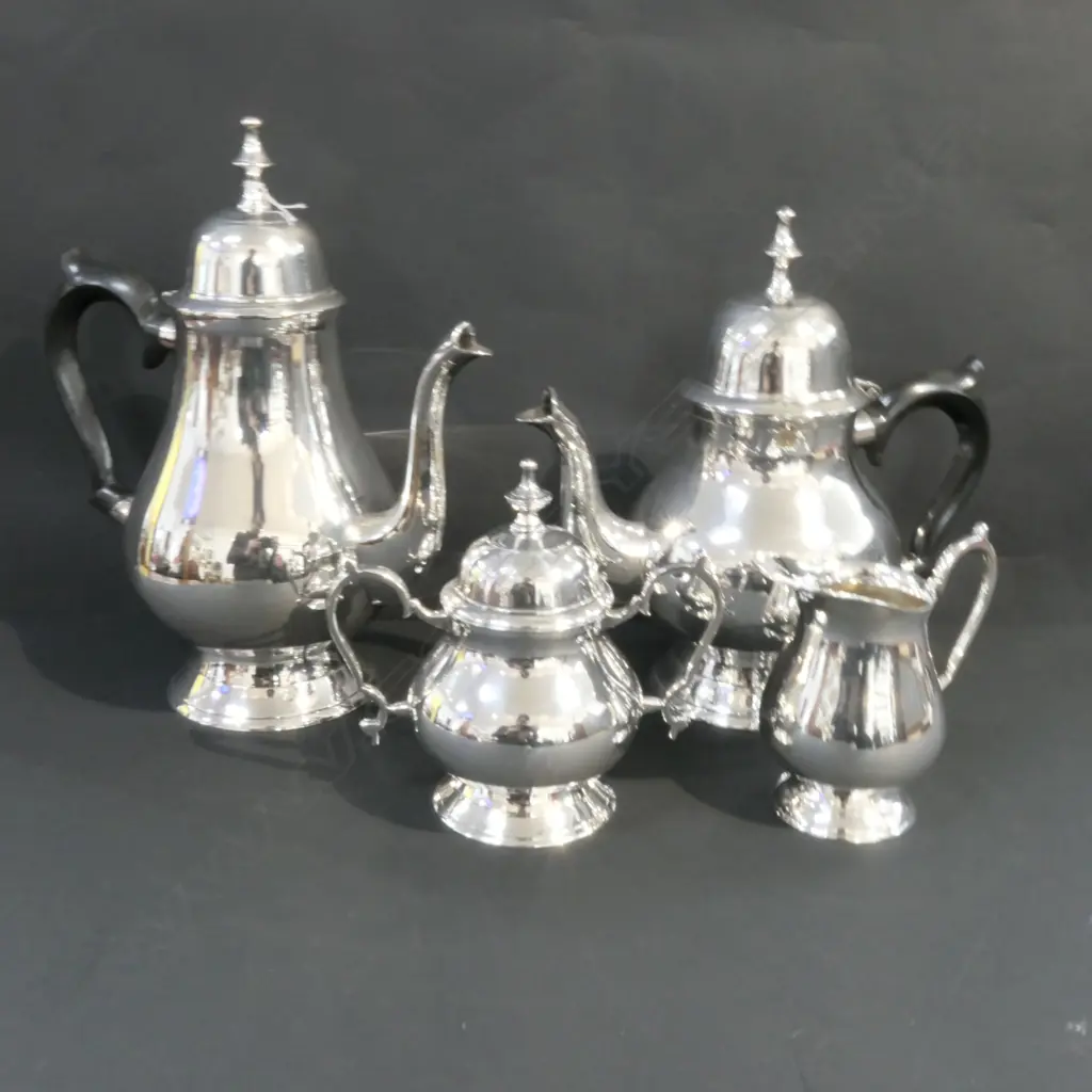 4PC SILVER PLATE TEA/COFFEE SET Image 1++