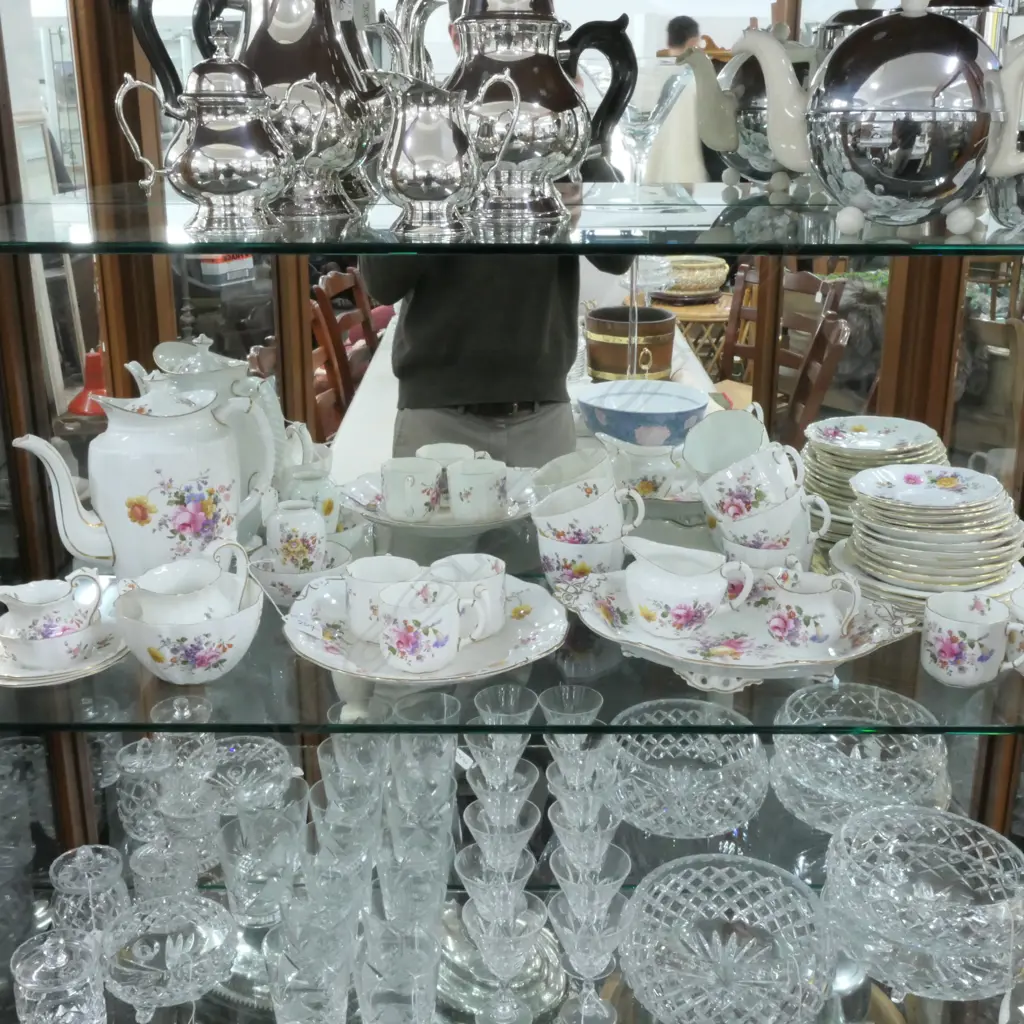 ROYAL CROWN DERBY TEA/COFFEE SET,'DERBY POSIES' Image 1++