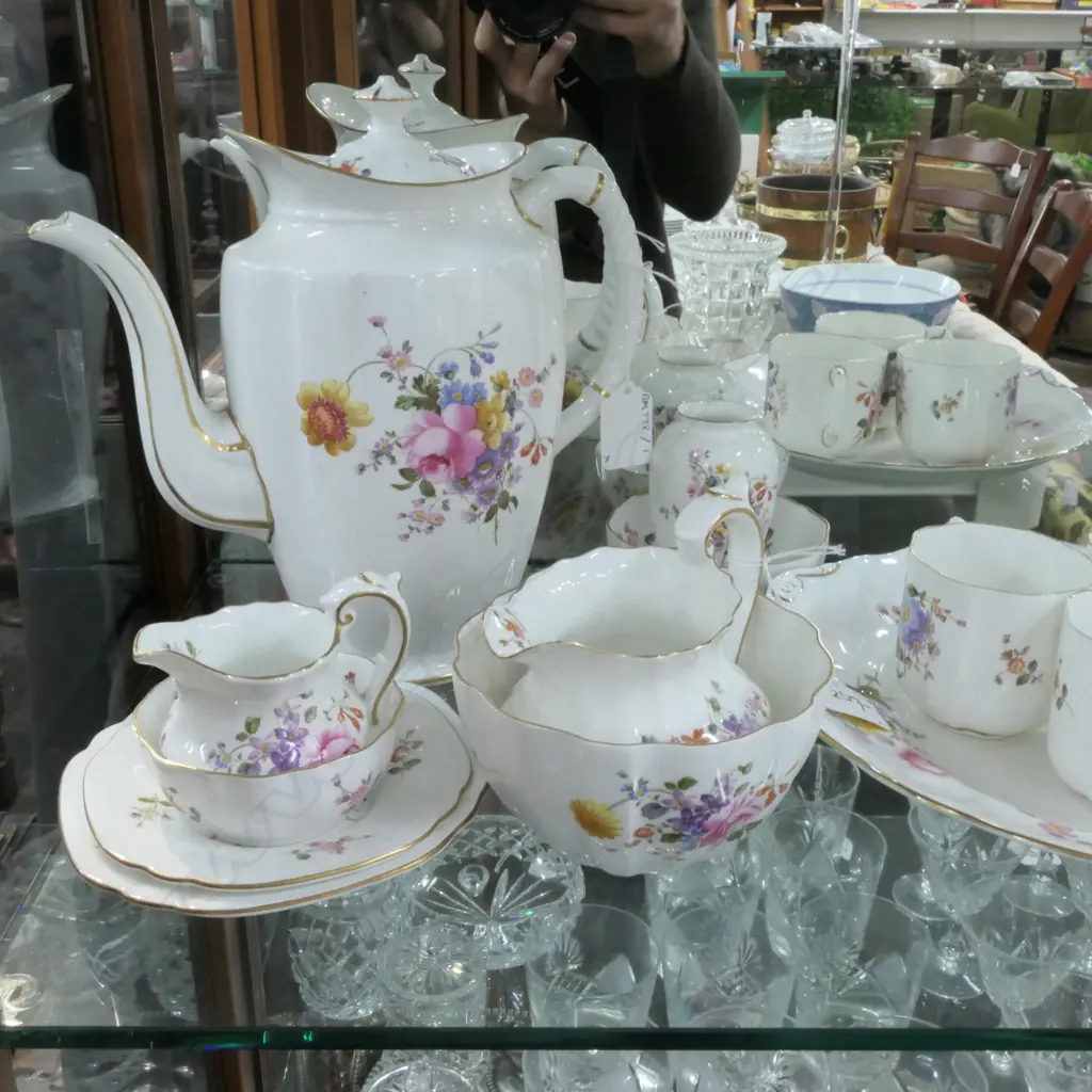 ROYAL CROWN DERBY TEA/COFFEE SET,'DERBY POSIES' Image 1++