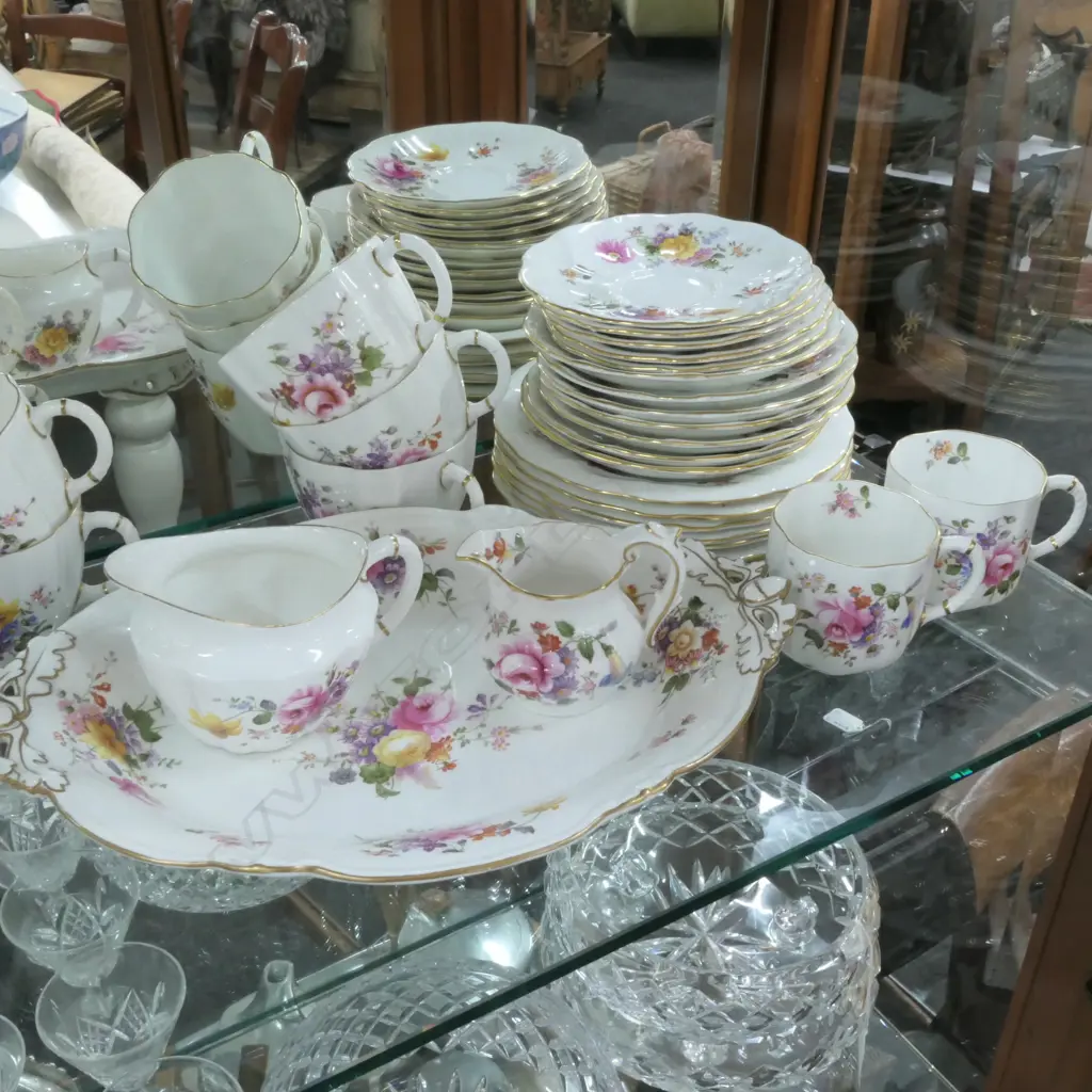ROYAL CROWN DERBY TEA/COFFEE SET,'DERBY POSIES' Image 1++