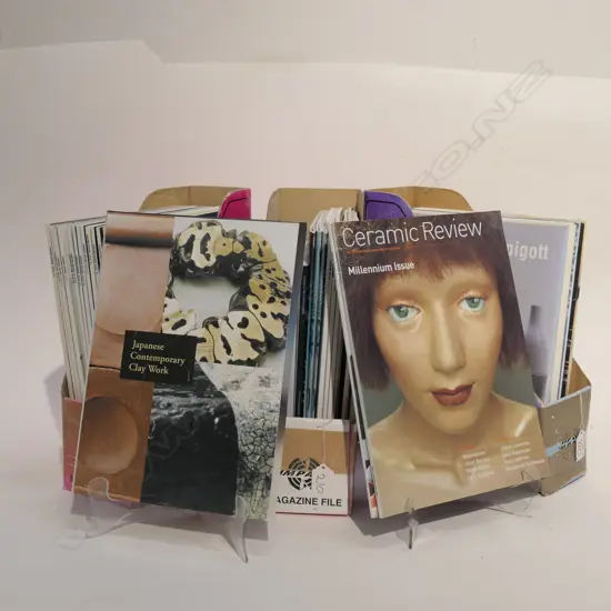 58 MAINLY CERAMIC REVIEW MAGAZINES (3 BOXES)