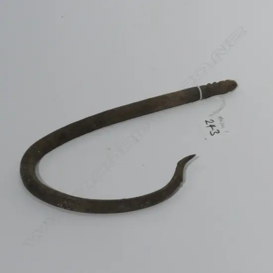 LGE STEEL TRANSITIONAL FISH HOOK WITH LASHING SNOOD  