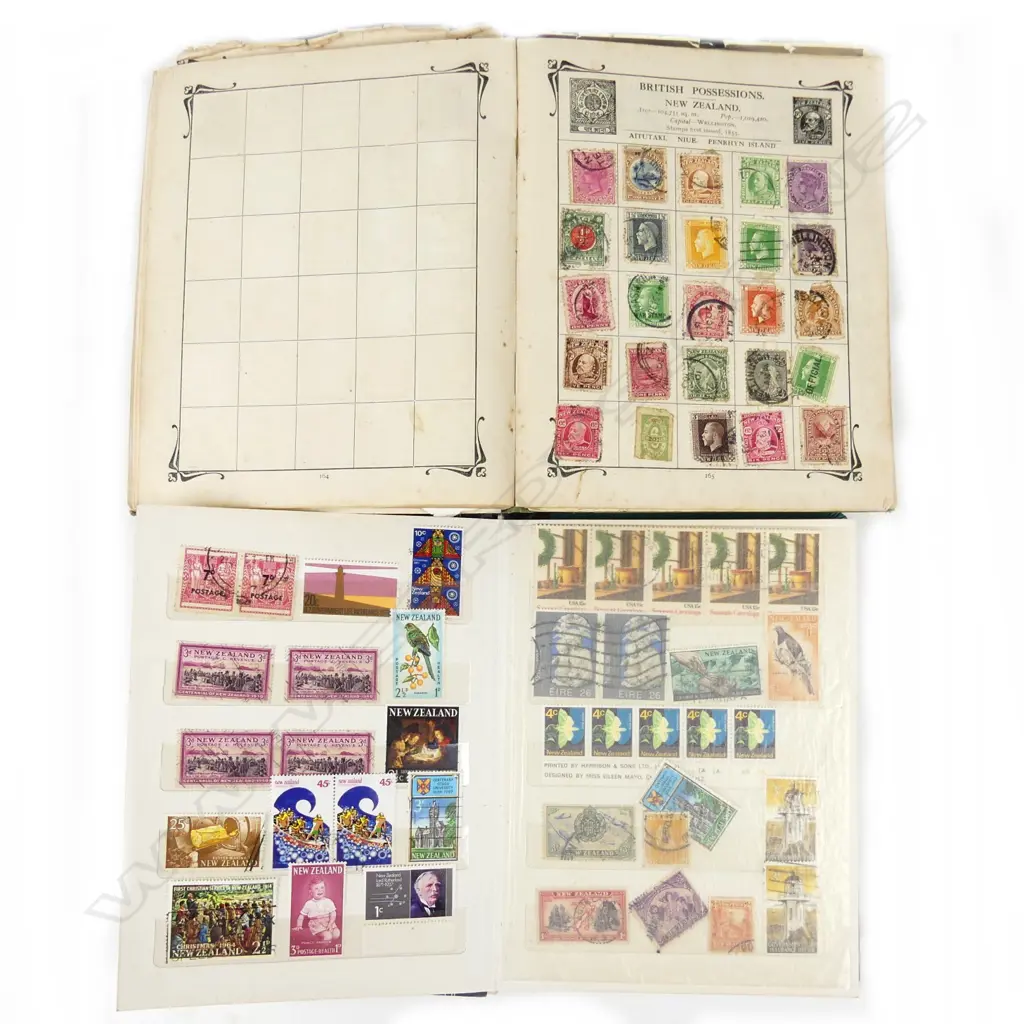 Three vintage stamp albums Image 1++