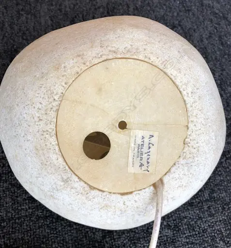 C1969 ATELIER OF PARIS MOON ROCK LAMP BY A CAZENAVE Image 1++