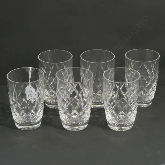 SET OF SIX WEBB CORBETT CRYSTAL TUMBLERS