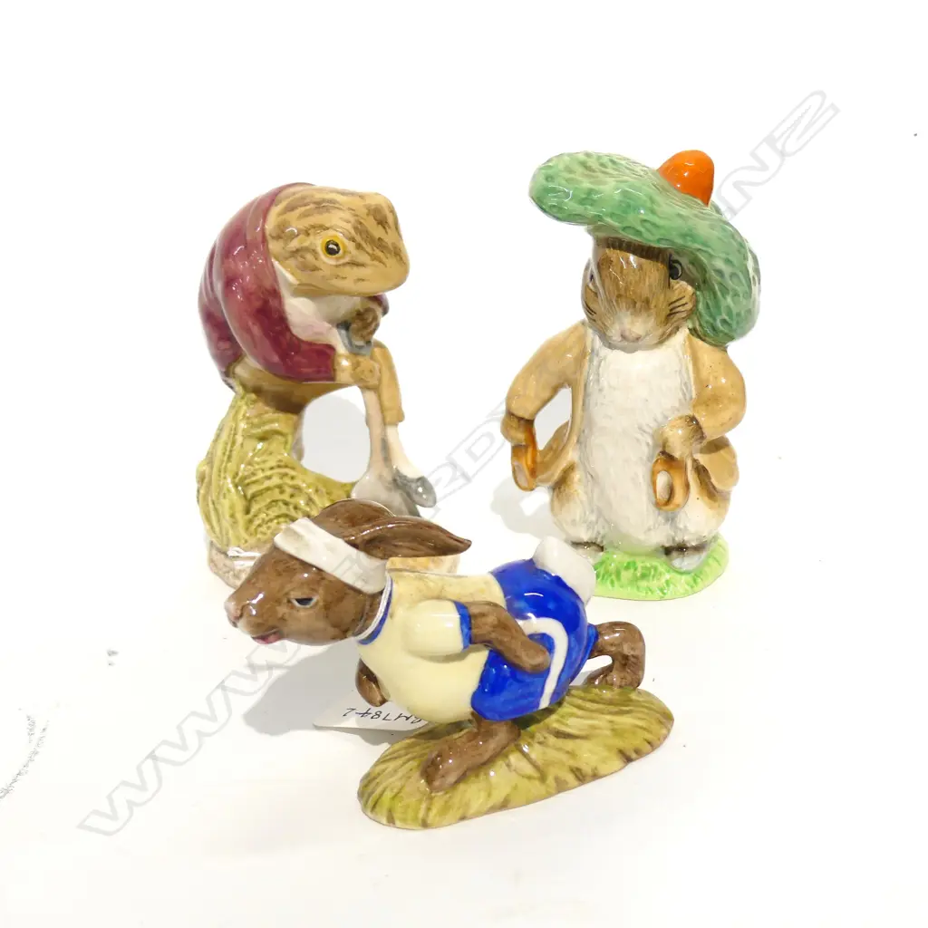2 R/ DOULTON BEATRIX POTTER FIGURINES + BUNNYKINS  Image 1++