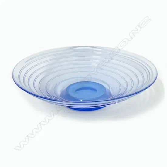 A Whitefriars glass shallow bowl