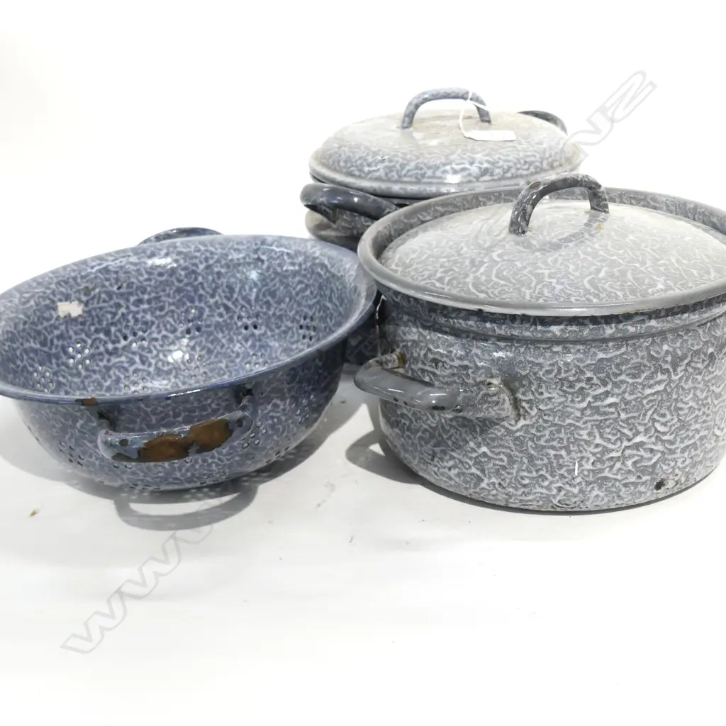 ENAMEL GRANITE WARE ROASTING DISHES AND BURNER L 450 MM Image 1++