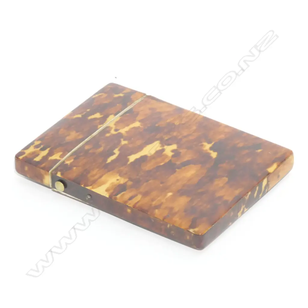 VICT. TORTOISESHELL CARD CASE  Image 1++