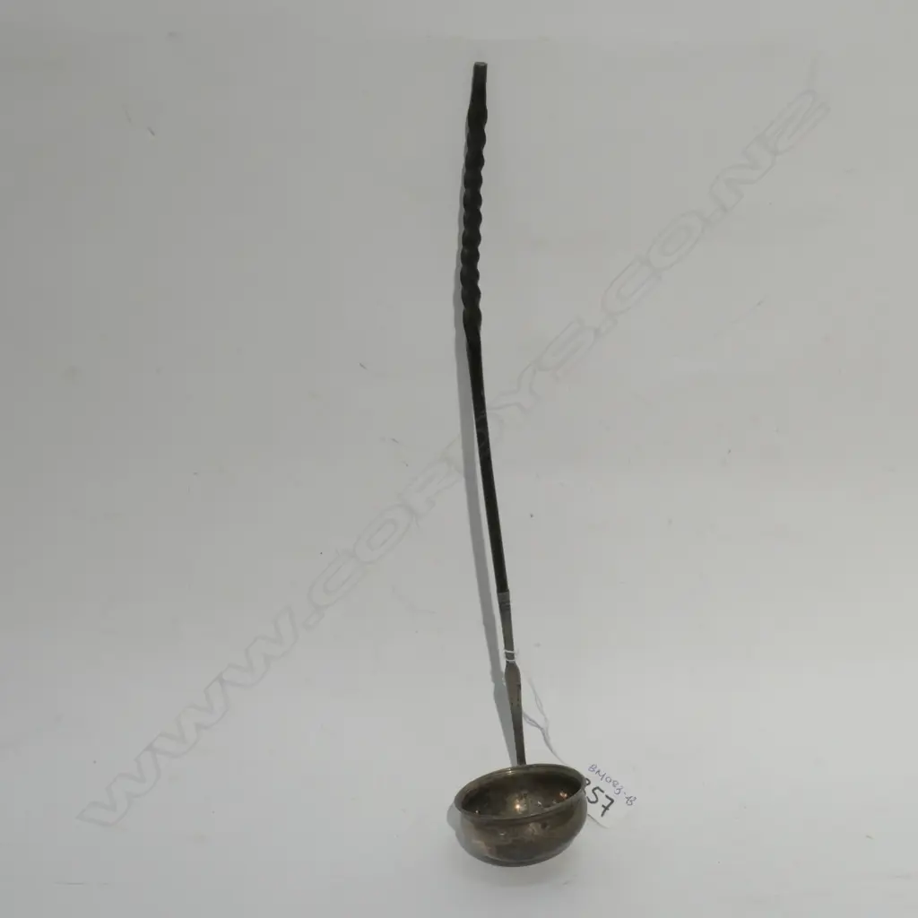 STG SILVER (WORN MARKS) TODDY LADLE Image 1++