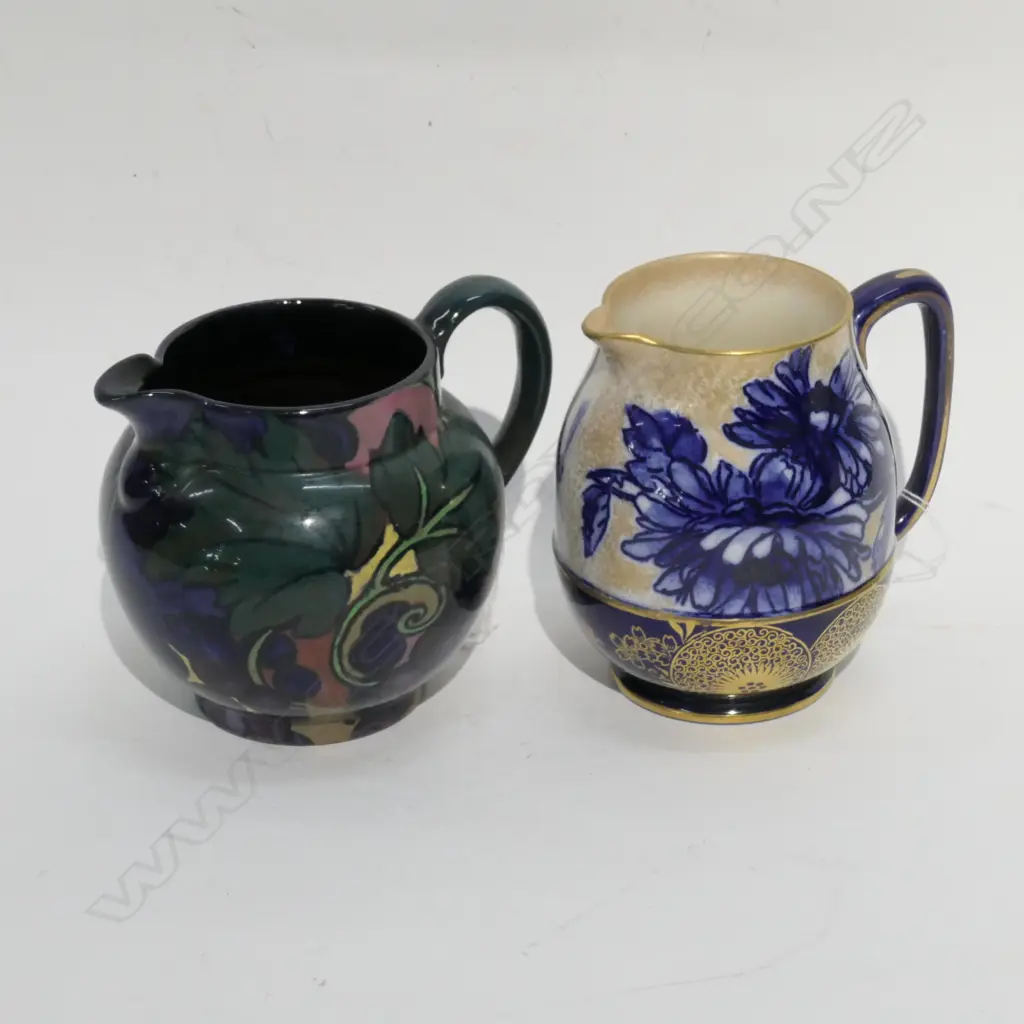 DOULTON IRIS MILK JUG & STANLEY WARE 'JACOBEAN' MILK JUG. H.115mm Image 1++