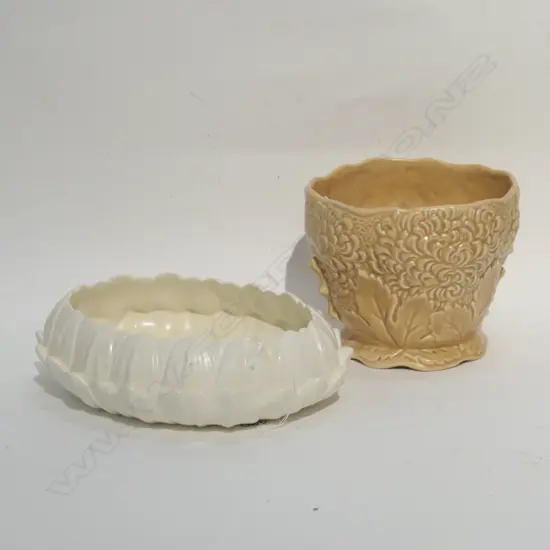 SPODE VELAMOUR FLOAT BOWL L 250 MM WITH SYLVAC CHRYSANTHEMUM PLANTER H 140