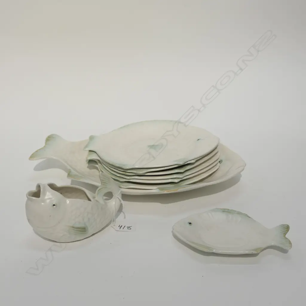 SHORTER & SONS FISH SET 6 PERSON  Image 1++