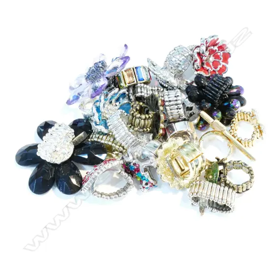 COSTUME JEWELLERY, 20 X RINGS