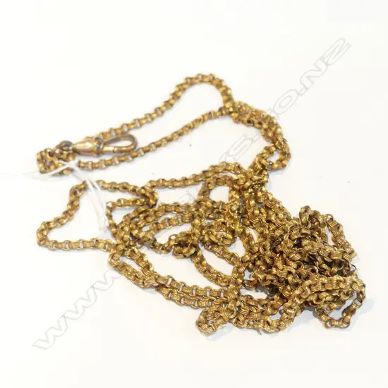 GOLD PLATED MUFF CHAIN