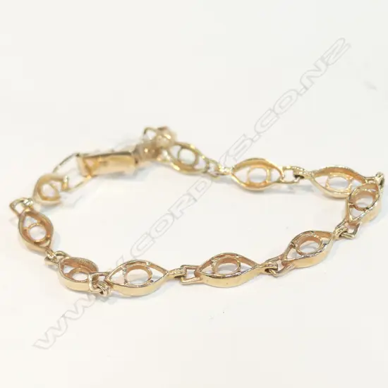 9CT GOLD BRACELET 8GM
