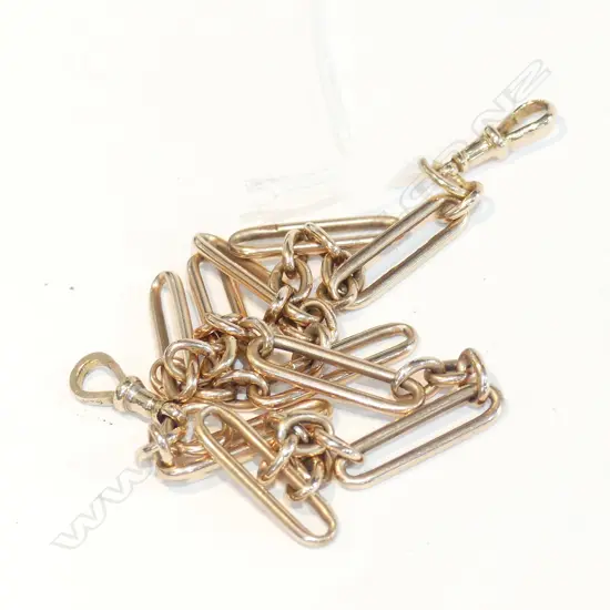 C1900 9CT RAIL LINK ALBERT CHAIN 29.14GMS
