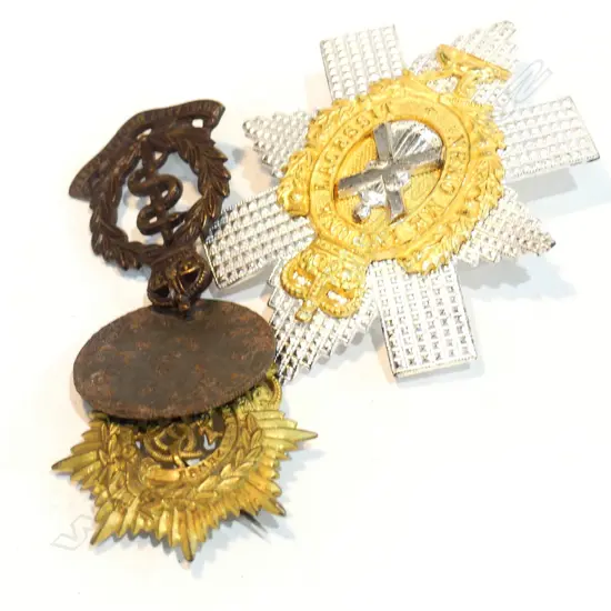 4 MILITARY BADGES ETC INCLUDES MEDICAL ...