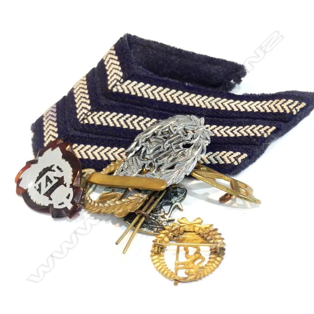 BAG NZ BADGES VARIOUS + SERGEANT STRIPES ETC Image 1++