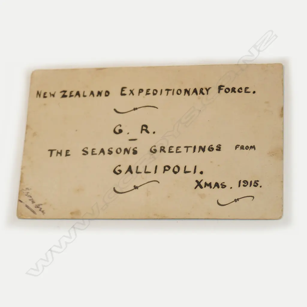 GALLIPOLI CHRISTMAS CARD Image 1++